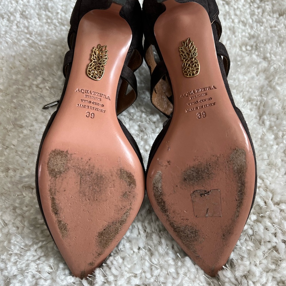 Aquazzura Belgravia suede heels - Picture 9 of 15